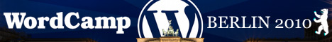 WordCamp 2010 Berlin Banner WordCamp 2010 Berlin Banner