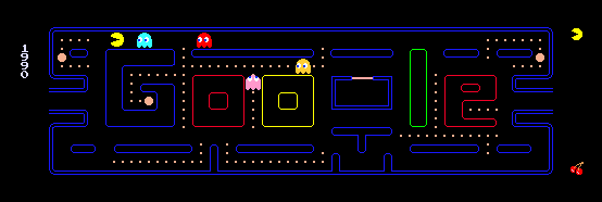 Spielbares Pac-Man auf der Google Homepage Spielbares Pac-Man auf der Google Homepage