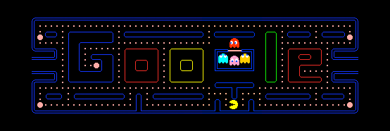 Google Logo zum 30 Geburtstag von Pac-Man Google Logo zum 30 Geburtstag von Pac-Man
