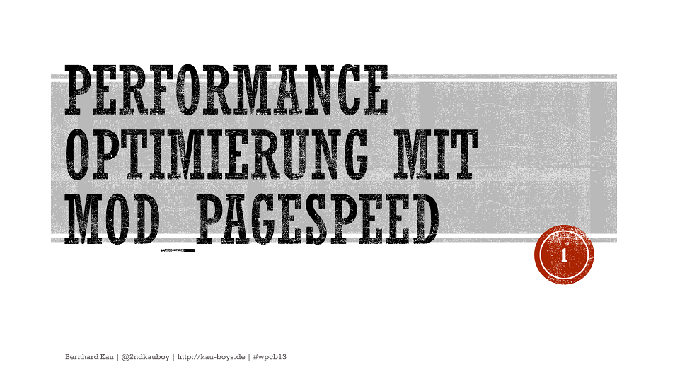 Performance Optimierung mit Mod_Pagespeed auf SlideShare