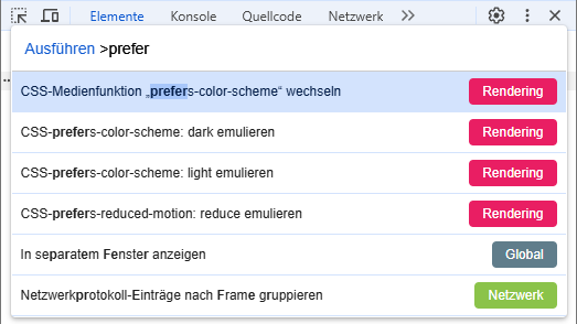 Screenshot vom "Ausführen" Dialog in Chrome.